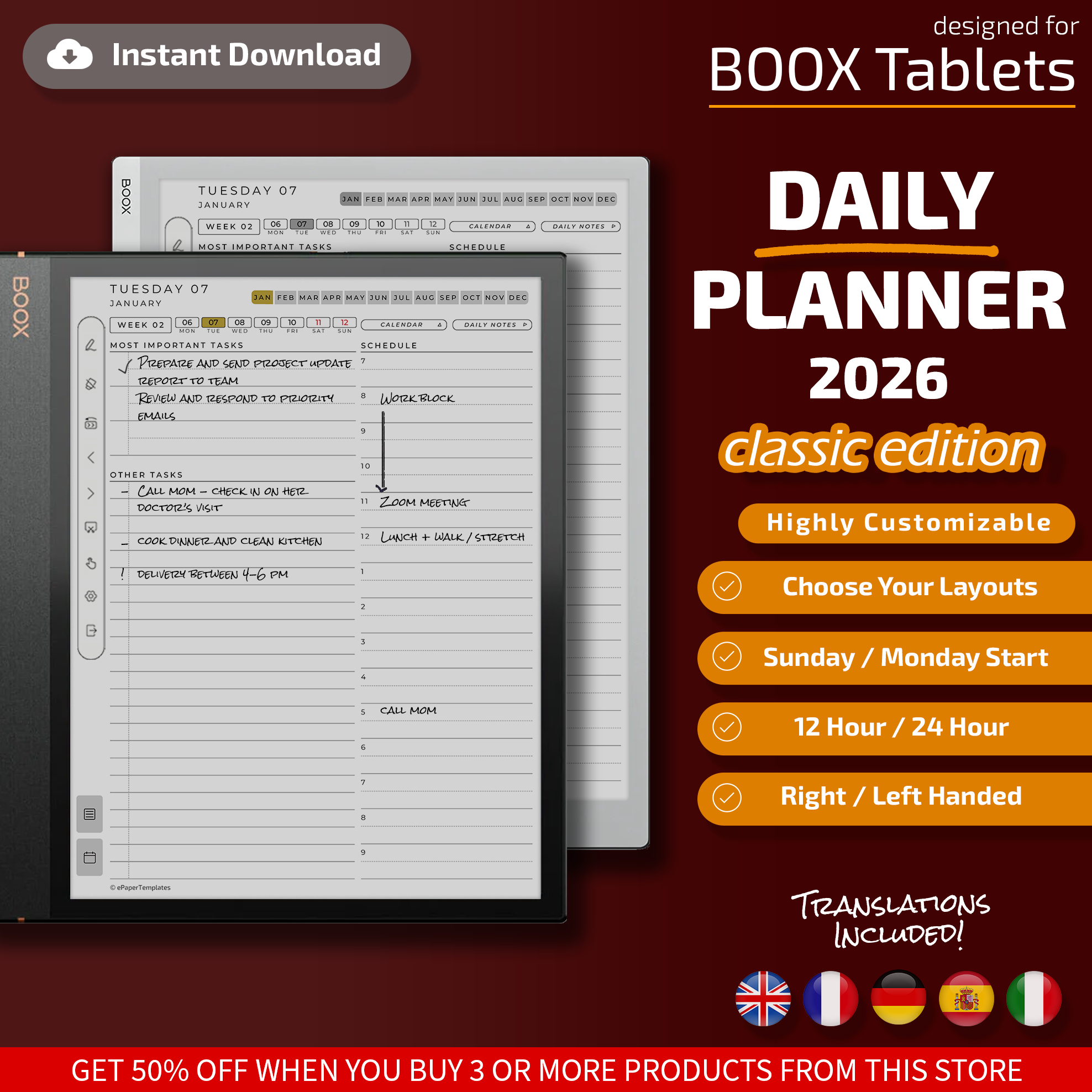 Boox Study Planner